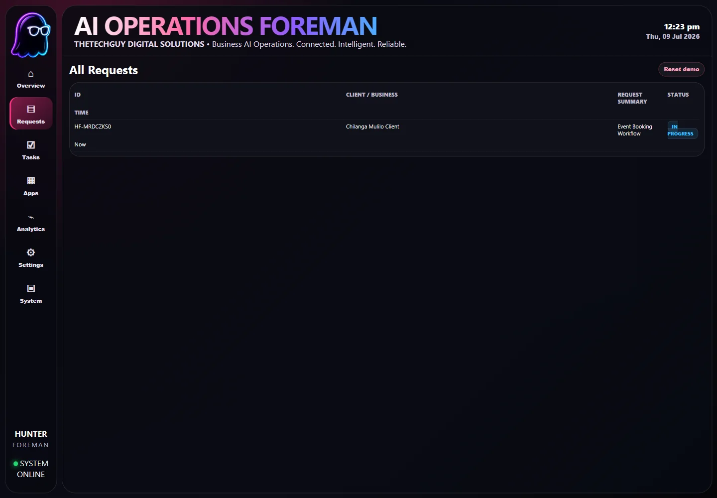 Requests screenshot